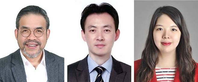 중앙대 이상현 교수(왼쪽 첫 번째), 가천대 강기성 교수(왼쪽 두 번째), 농촌진흥청 이윤지 박사. (사진=중앙대 제공) *재판매 및 DB 금지