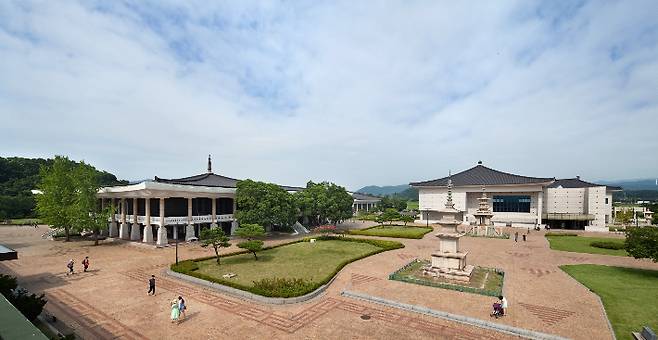 APEC 정상회의 만찬장이 들어서는 국립경주박물관 전경. 경주박물관 제공