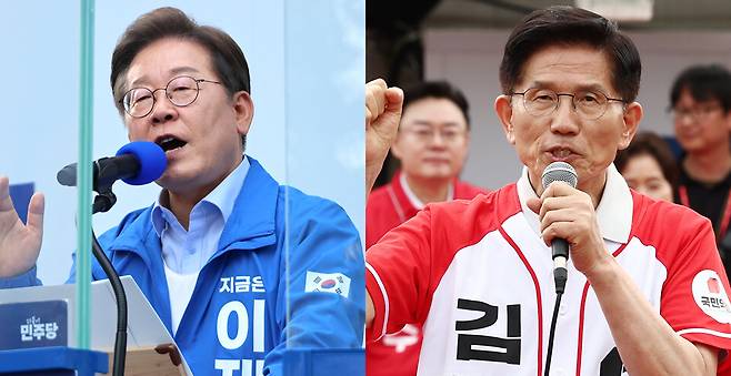 ▲ (왼쪽부터) 더불어민주당 이재명 대선 후보, 국민의힘 김문수 대선 후보. /연합뉴스