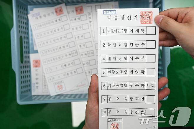 6·3 대선을 13일 앞둔 21일 서울 양천구 선거관리위원회에서 관계자들이 제21대 대통령 선거 거소투표 용지를 인쇄하고 있다. 거소투표란 거동이 불편한 자 등 공직선거법 제38조에서 정한 사유로 사전투표소 및 투표소에서 투표할 수 없는 경우, 거소에서 투표할 수 있도록 하는 제도로 오는 24일 진행된다. (공동취재) 2025.5.21/뉴스1 ⓒ News1 오대일 기자