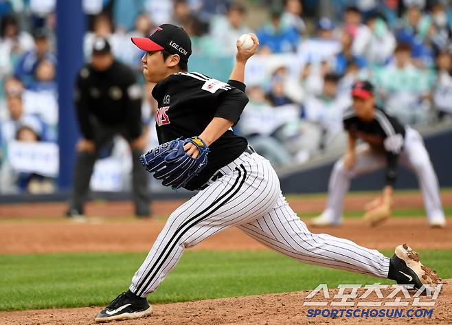 10일 대구 라이온즈파크에서 열린 삼성 라이온즈와 LG 트윈스의 경기. LG 박명근이 역투하고 있다. 대구=박재만 기자 pjm@sportschosun.com/2025.05.10/