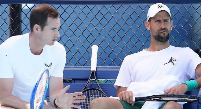 노박 조코비치와 앤디 머레이 코치 시절. 사진/BBC 스포츠