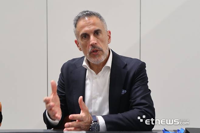 마노스 랩토풀로스 SAP 미주 외 지역 CRO가 20일(현지시간) 미국 올랜도에서 인터뷰를 하고 있다. ⓒ박종진기자