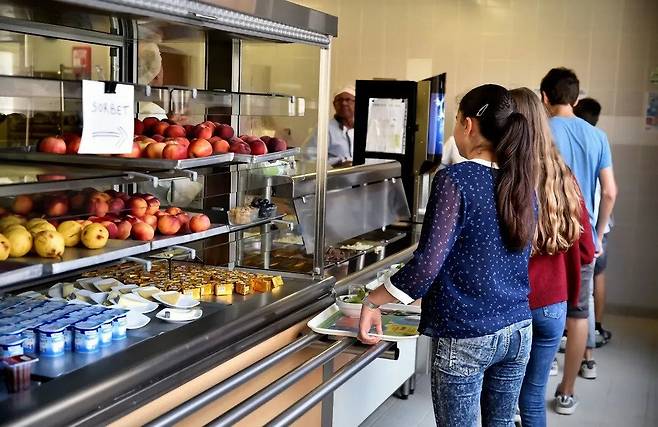미국 사립학교 급식 수준