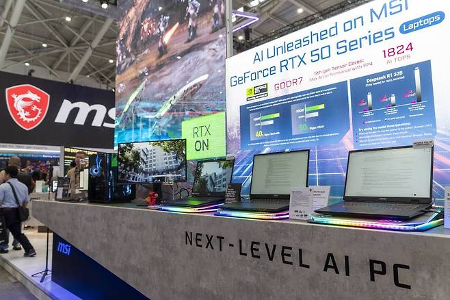 MSI의 다양한 게이밍 PC 라인업이 AI 개발 및 활용 제품군으로 진화하고 있다 / 출처=IT동아