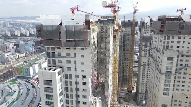 ▲ 지난 2022년 광주 화정동 아이파크 붕괴사고 현장 모습&nbsp;