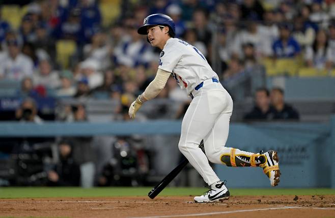 LA다저스 김혜성이 두 타석만에 교체 됐다. 사진은 LA다저스에서 활약 중인 김혜성의 모습. /사진=로이터