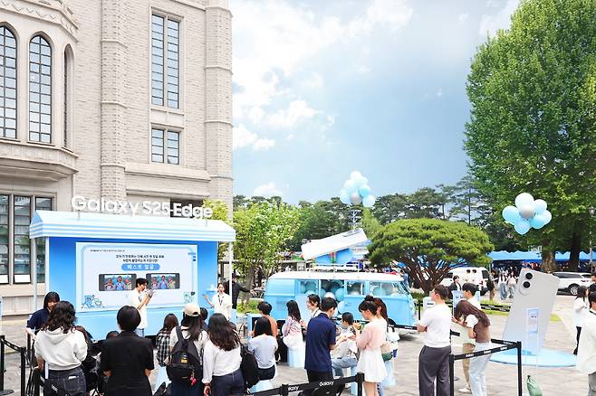 서울 성북구 고려대학교 서울캠퍼스에 오픈한 ‘갤럭시 캠퍼스 스튜디오’ 전경. [삼성전자 제공]