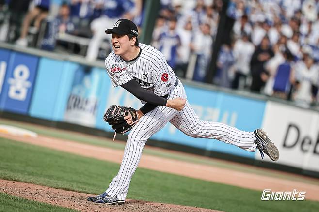 롯데 마무리 김원중. 롯데