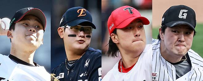 (왼쪽부터) 박영현, 김서현, 정해영, 김원중