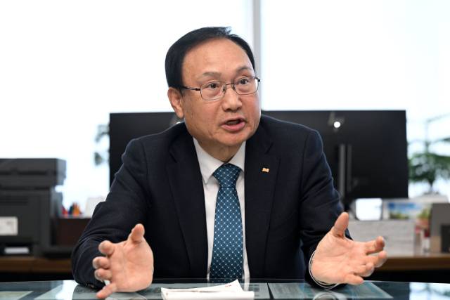 박종철 대한토지신탁 대표가 21일 서울 강남구 아셈타워 내 사무실에서 서울경제신문과 인터뷰를 하고 있다. 조태형 기자