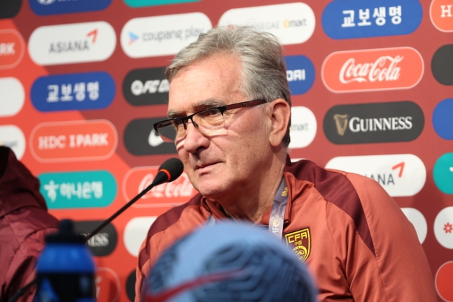 브란코 이반코비치 중국 축구 대표팀 감독. 연합뉴스
