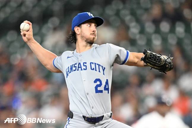 캔자스시티의 마이클 로렌젠. /AFPBBNews=뉴스1
