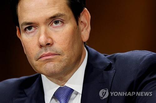 루비오 국무부 장관 [워싱턴 로이터=연합뉴스. 재판매 및 DB 금지]