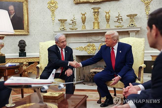 지난 4월 백악관에서 열린 미국과 이스라엘의 정상회담 [로이터 연합뉴스 자료사진]