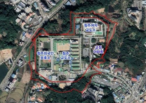 교도소 위치도 [청주시 제공. 재판매 및 DB 금지]