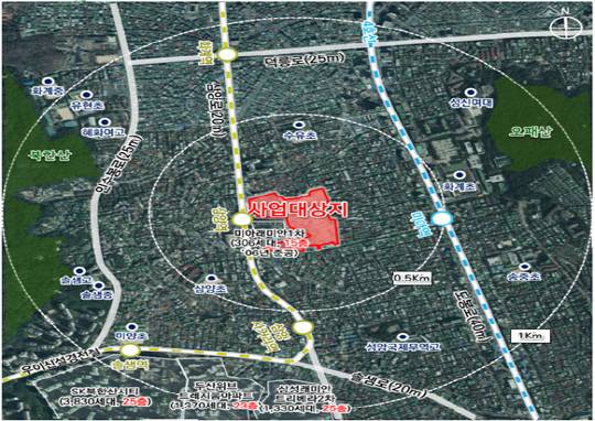 서울 강북구 미아3구역 위치도. [서울시 제공]