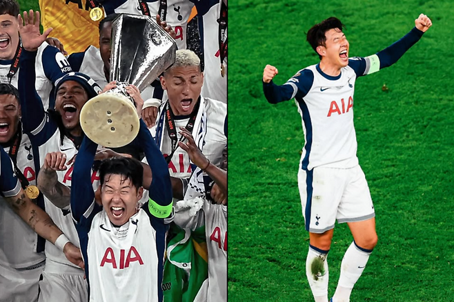 17년만에 유로파리그에서 우승한 토트넘 홋스퍼가 주장 손흥민의 사진을 게시했다. 사진=토트넘 홋스퍼 인스타그램 캡처