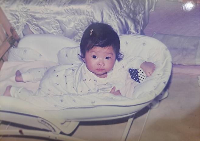 입양 약 2개월 후 촬영된 김서희씨의 어린 시절 사진. 본인 제공