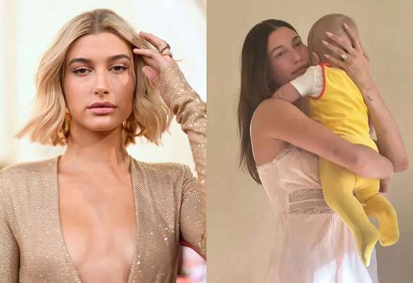 가수 저스틴 비버(31)의 아내 헤일리 비버(28)가 출산 후 자기혐오에 빠졌다고 고백했다./사진=Glamour, 헤일리 비버 인스타그램 캡처