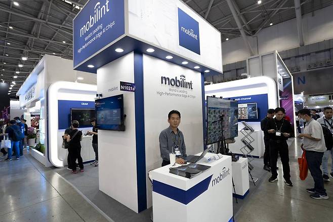 김성모 모빌린트 사업개발본부 본부장(상무)이 대만 현지에서 직접 모빌린트 사업을 소개한다 / 출처=IT동아