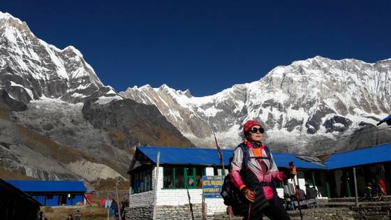 지난 2017년 건축기계설비기술사를 딴 후 버킷리스트인 안나푸르나 트래킹을 했다. [사진 임정열]