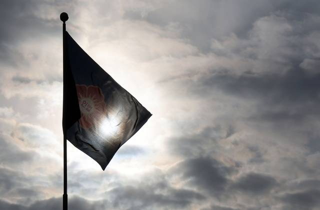 ▲ 서울 종로구 헌법재판소 앞 헌법기.  연합뉴스