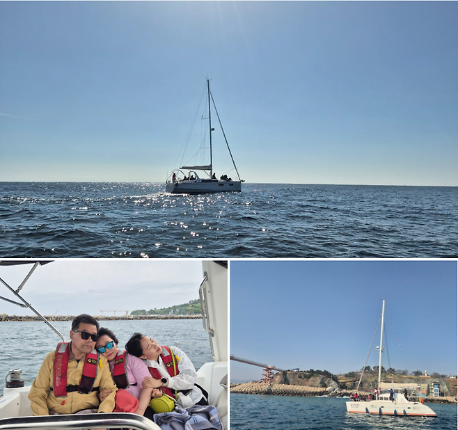 요트체험을 즐기는 관광객/사진=울진요트학교 제공