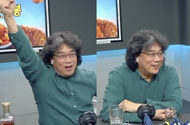 봉준호 영화감독이 축구선수 손흥민의 경기를 '입중계'해 화제다./사진=유튜브 '달수네라이브' 갈무리