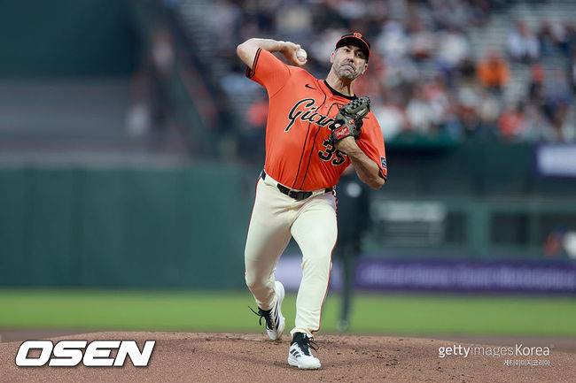 [사진] 샌프란시스코 저스틴 벌랜더. ⓒGettyimages(무단전재 및 재배포 금지)