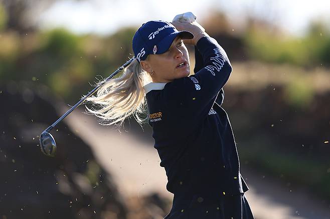 찰리 헐이 이달초 미국 유타주에서 열린 LPGA투어 블랙 데저트 챔피언십에서 호쾌한 샷을 날리고 있다. ｜게티이미지