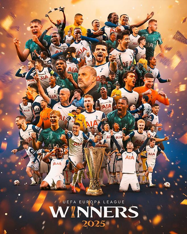 토트넘은 17년 만에 트로피를 품에 안았고, 손흥민은 10년 무관 설움을 털어냈다. 프리미어리그 17위로 최악의 시즌을 이어갔지만 유로파리그에서는 달랐다. 그들의 노력과 헌신이 만들어낸 이 결실은 단순한 승리를 넘어 하나의 역사로 기록될 것이다. 손흥민이 태극기를 휘날리며 눈물을 흘린 이 밤, 그 장면은 영원히 토트넘 팬들의 가슴속에 남을 것이다.