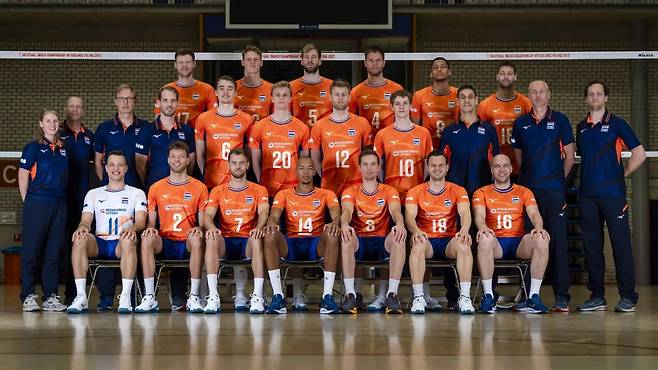 네덜란드 남자배구 대표팀  [네덜란드배구협회 인스타그램 캡처. 재판매 및 DB 금지]