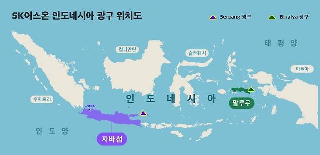 SK어스온 인도네시아 광구 위치도 [SK어스온 제공. 재판매 및 DB 금지]