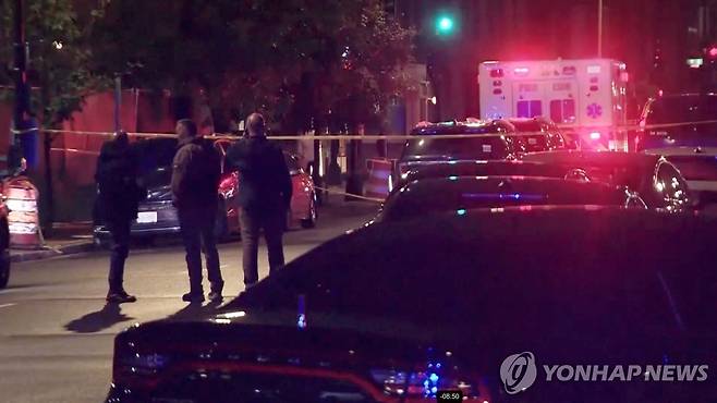 이스라엘 대사관 직원 2명이 피살된 미국 워싱턴DC 거리 [로이터=연합뉴스. 재판매 및 DB 금지]