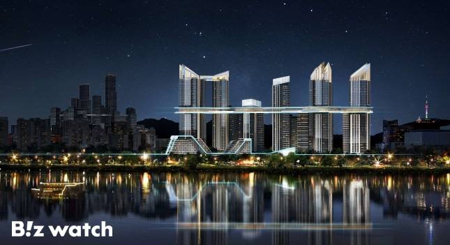 HDC현대산업개발이 제안한 '더 라인 330' 투시도./자료=HDC현대산업개발