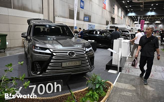 23일 경기 고양시 킨텍스에서 캠핑·아웃도어·레포츠 박람회 '국제아웃도어캠핑&레포츠페스티벌'이 개최되고 있다./사진=이명근 기자 qwe123@