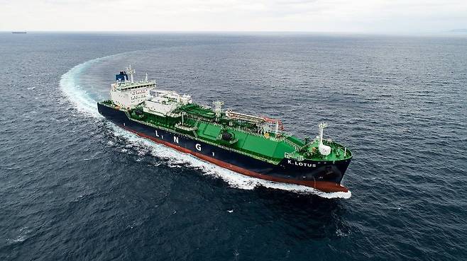 HD한국조선해양 액화천연가스(LNG) 벙커링선. HD한국조선해양 제공
