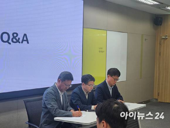 SK텔레콤 해킹 사태 관련 질의응답 [사진=서효빈 기자]