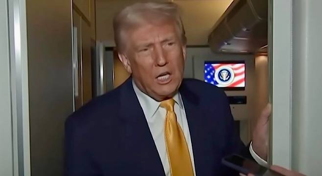 도널드 트럼프 미국 대통령 (SBS 캡처)