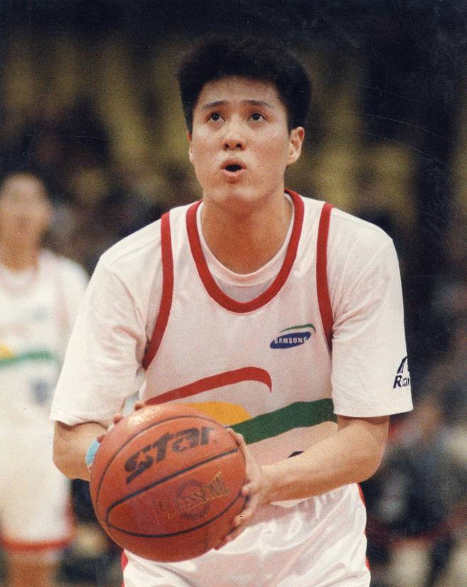 1995년 삼성전자 시절 문경은. [중앙포토]