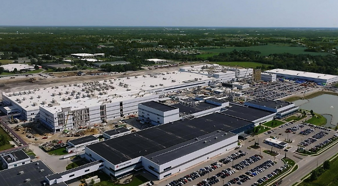 LG에너지솔루션 미국 미시간주 홀랜드 공장. LG에너지솔루션 제공&nbsp;