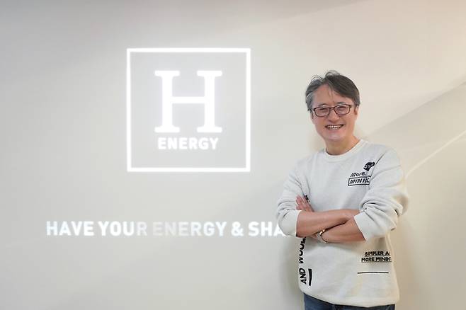 함일한 에이치에너지 대표가 서울 강남구 본사에서 앞으로의 포부에 대해 밝히고 있다. [사진=이호준기자]
