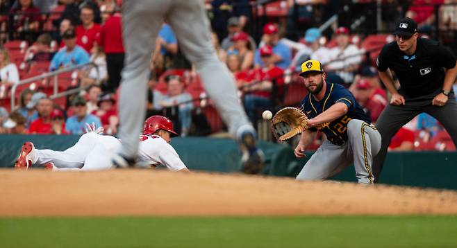 삼성 라이온즈에서 활약했던 다린 러프가 신시내티 레즈를 상대로 손해배상을 청구했다. 사진은 밀워키 브루어스에서 활약한 다린 러프의 모습. /사진=로이터