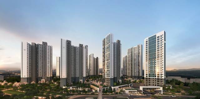 신분평 더웨이시티 제일풍경채 조감도.