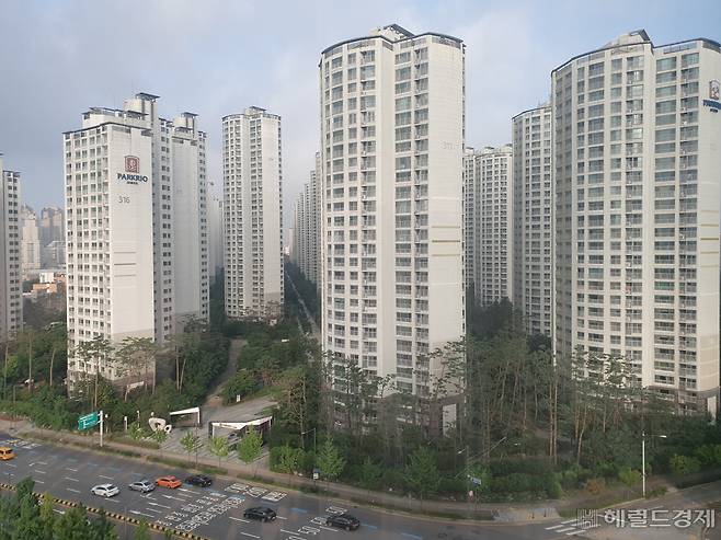 송파구 신천동 파크리오아파트 단지 전경. [헤럴드경제]