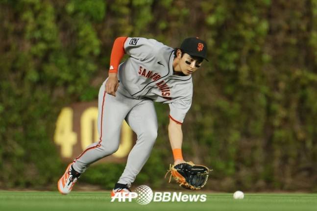 포구하는 이정후. /AFPBBNews=뉴스1