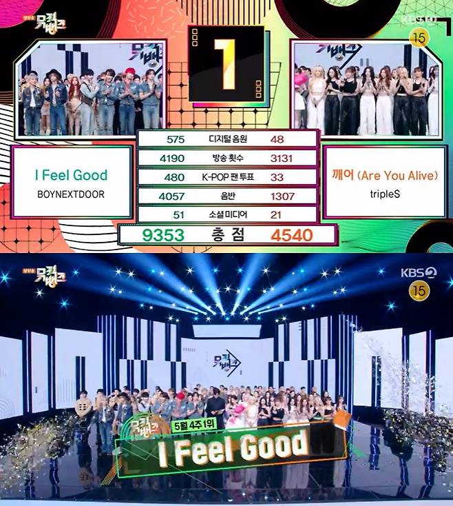 /사진=KBS 2TV '뮤직뱅크' 방송 캡처