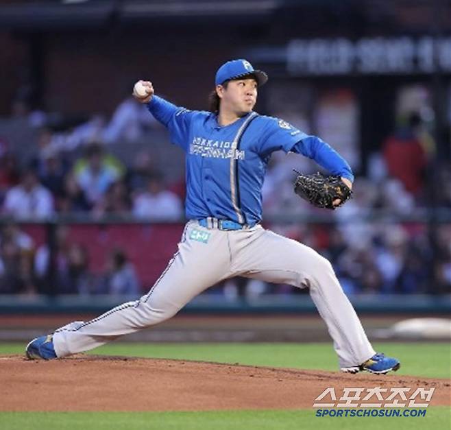 가네무라는 5월 9일 라쿠텐을 상대로 완투승을 거두고 14일 만에 다시 라쿠텐전에 등판해 완봉승을 기록했다. 사진캡처=니혼햄 파이터스 SNS