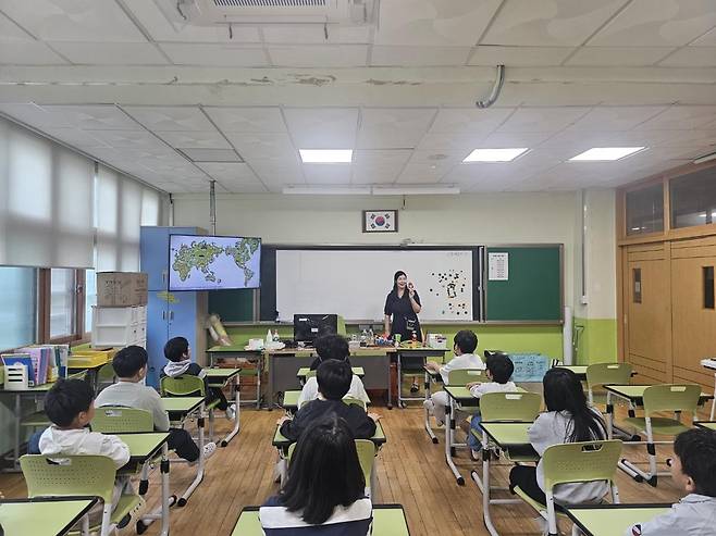 한 초등학교 수업 모습. 뉴시스
